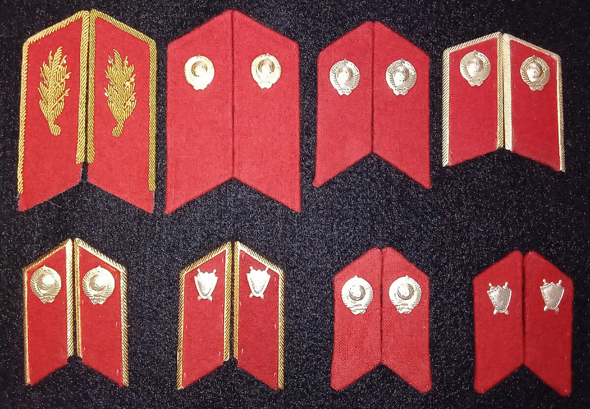 ТПодборка петлицы милиции МВД СССР