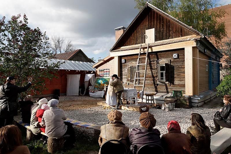 Спектакль "Яблочный спас" в доме-музее "Наследие" (г.Тольятти)