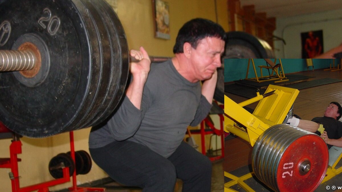 Кашпировский Анатолий в спортзале