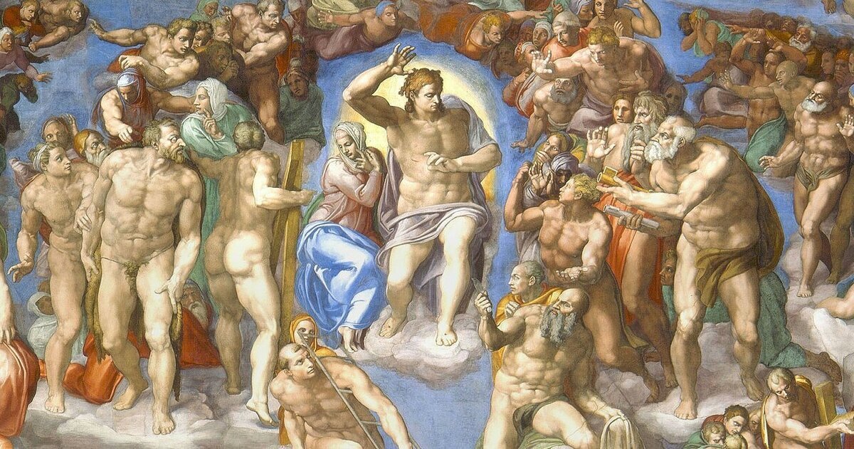 Микеланжело. «Страшный суд» (фрагмент)