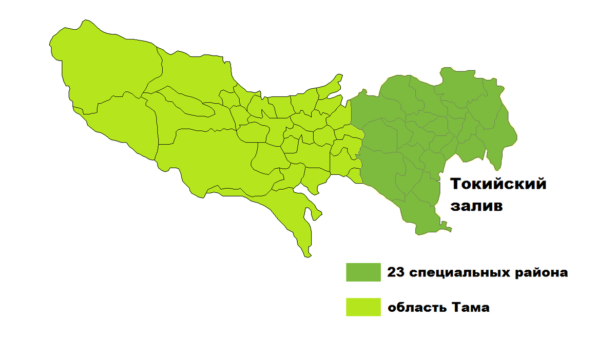 Карта Токио (изображение взято из открытых источников)