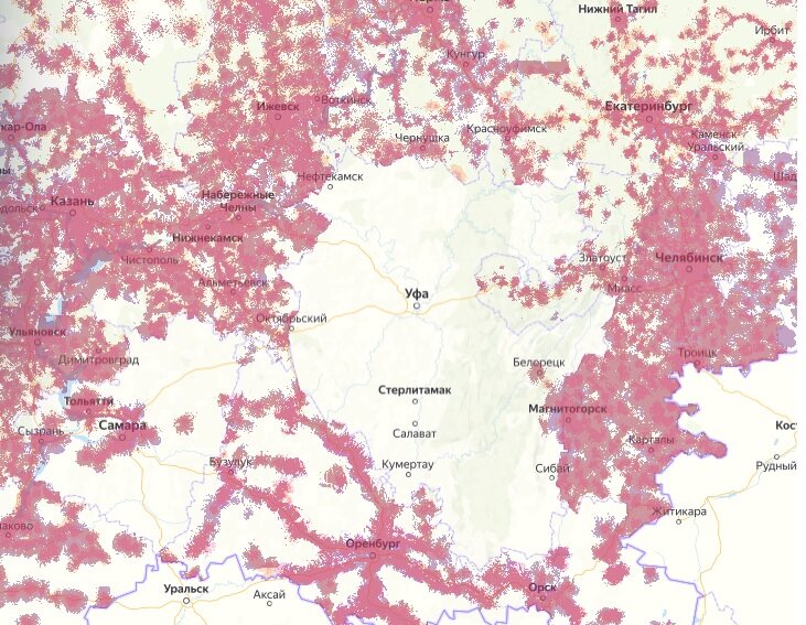 Зона покрытия 4g теле2 московская область карта