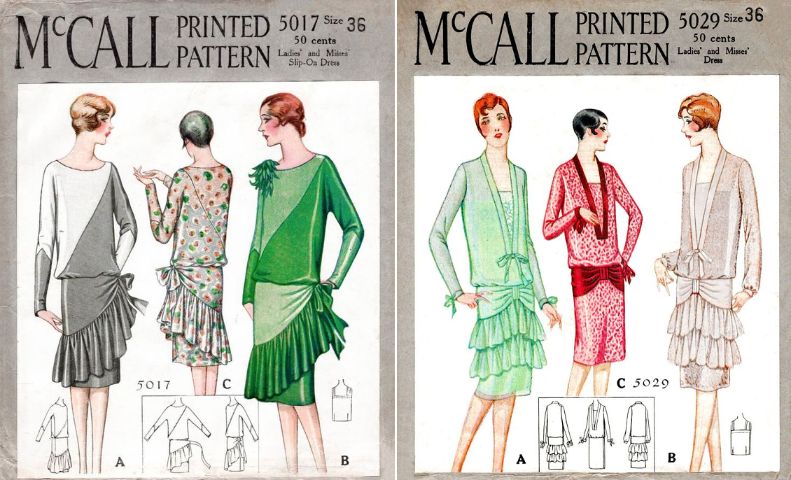 Выкройки 1920-х. (с) www.etsy.com/shop/LadyMarlowePatterns