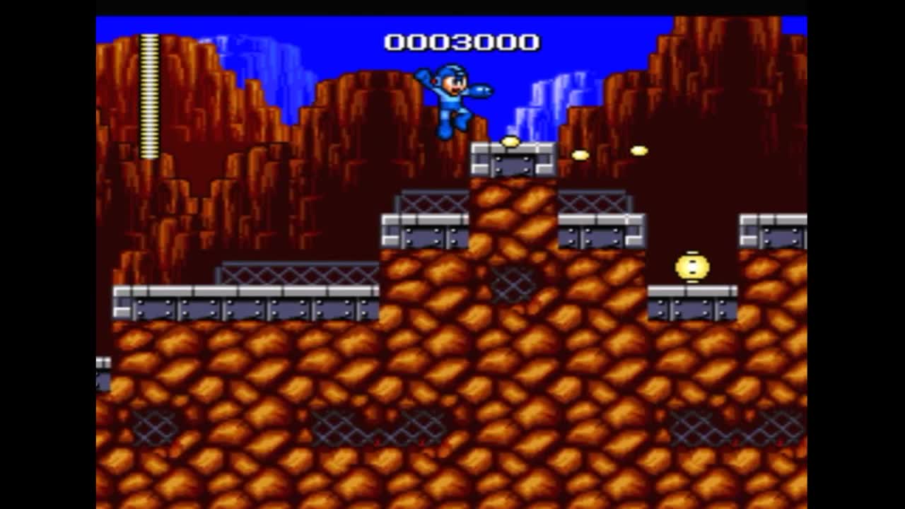 Sega Mega Drive 2 (Smd) 16-bit MegaMan (RockMan) 1 part stage Gutsman