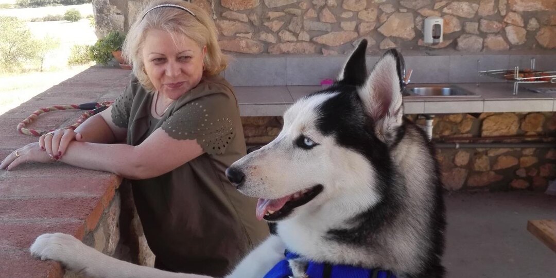 С моим очень любопытным Туко. Фото снято в Каталунии.