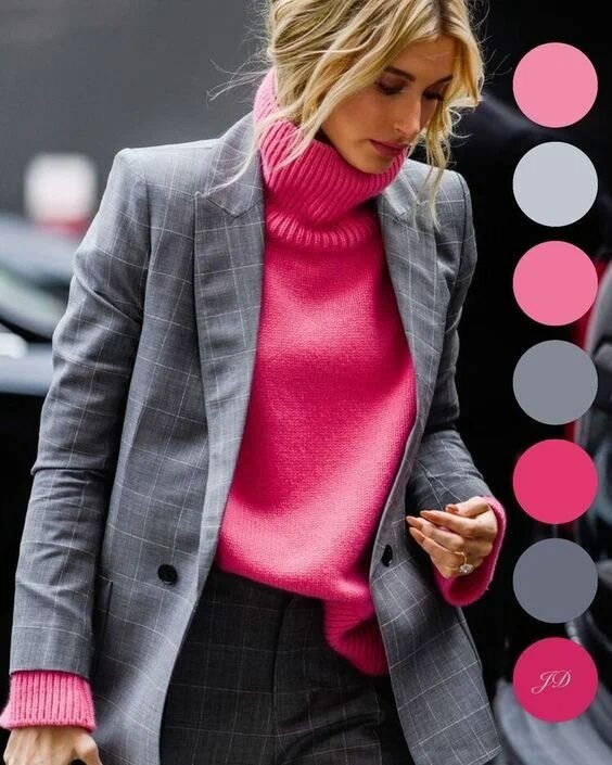 Я не люблю розовый, но даже мне захотелось примерить такое сочетание.