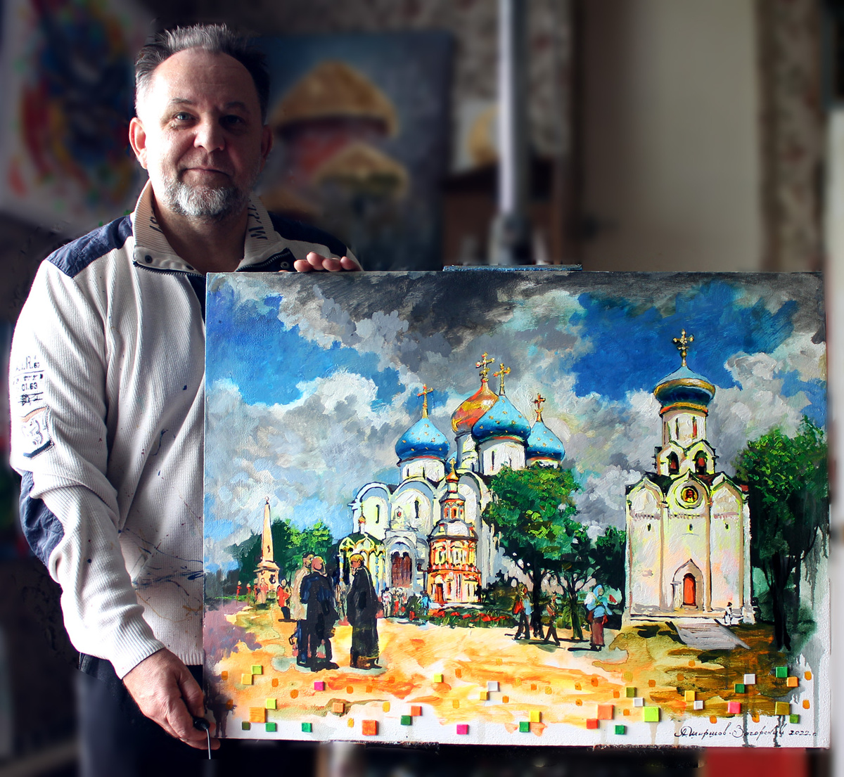 холст, 80х60, масло, рельефные элементы