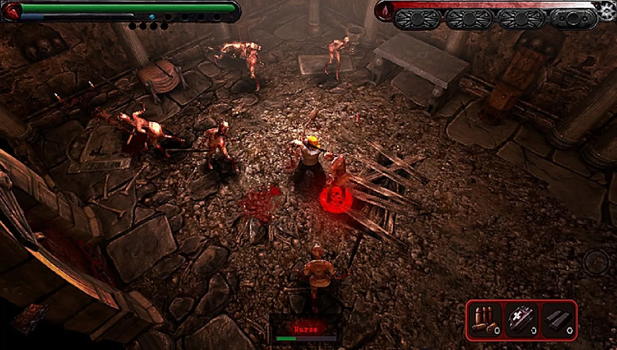 Метод «против лома нет приема» работает на все сто процентов: игру получилось без излишнего труда пройти, повышая только силу и живучесть. Магию все равно получается кастовать слишком редко, а чуть-чуть поднятая артефактами характеристика INT дает персонажу лишние полсекунды, чтобы отойти с готовой сработать ловушки