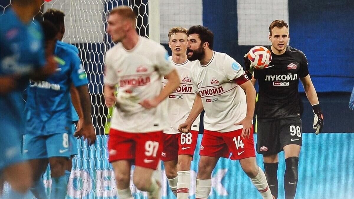    Эпизод матча "Зенита" против "Спартака"© Соцсети красно-белых