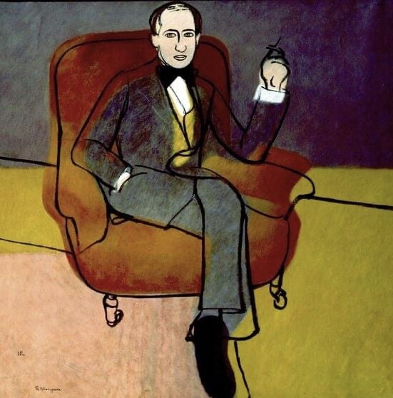 Пётр Митурич (1887—1956). Портрет Артура Лурье, 1915.