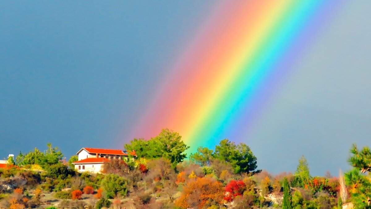 Радуга летом