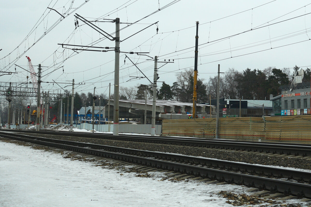 Состояние строительства путепровода на 25 января 2023 года, фото из открытых источников