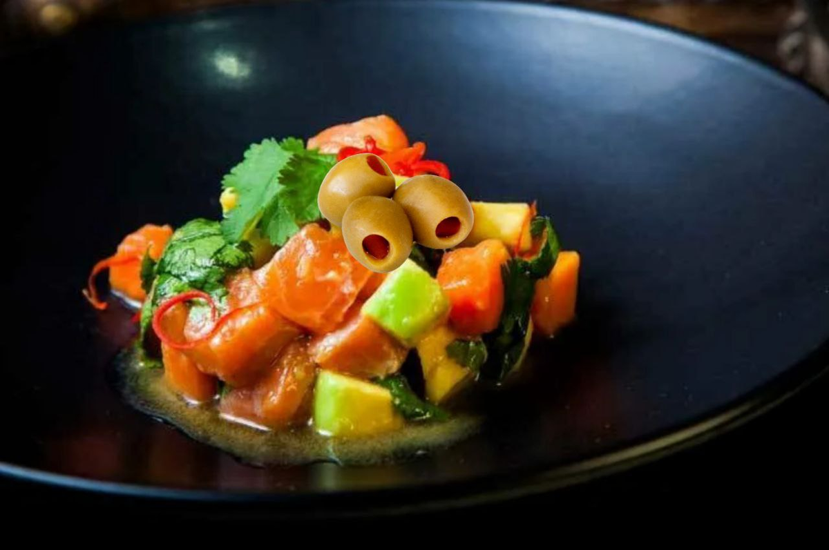 Севиче из малосольного лосося