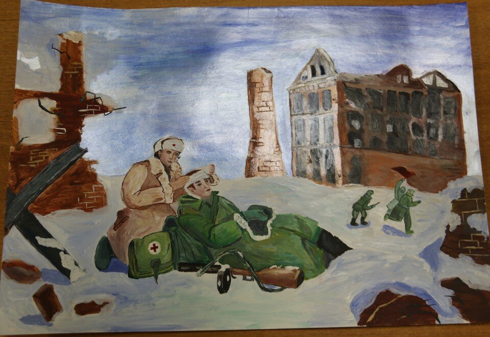     Такие рисунки представили ребята на конкурс. Фото: УФСБ России по Волгоградской области.