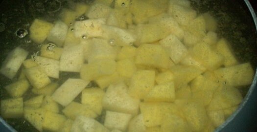 Картофель кубиками 