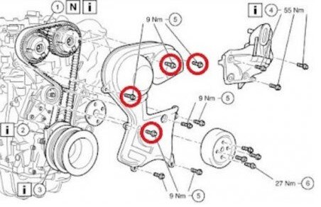 Замена ремня ГРМ Форд Фокус 2-3 – что при этом потребуется и сколько стоит.