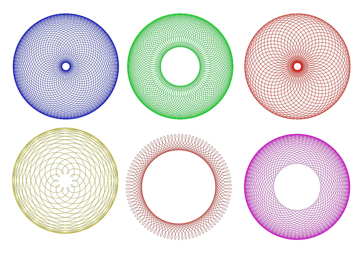 Спирограф как рисовать