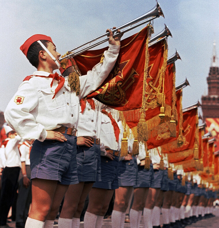 Пионеры на Красной площади