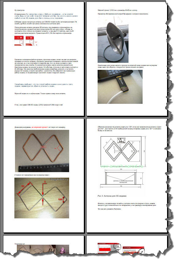 Антенна для 3g модема – простейшие самодельные устройства и советы по их настройке и подключению