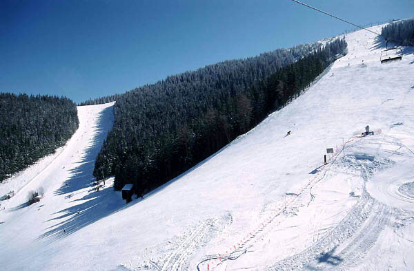 Довольно простые лыжные трассы