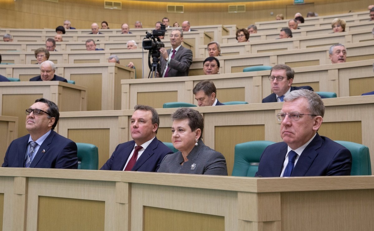 Светлана Орлова и Алексей Кудрин. Фото — пресс-служба Совета Федерации