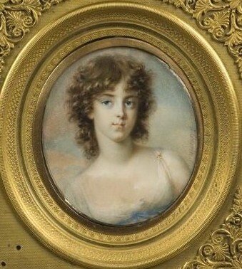 Эта миниатюра встречается в сети как изображение Софьи Нарышкиной. Однако ученые утверждают, что эта атрибуция ошибочна: работа написана Гереном, судя по костюму и стилю, около 1800 года, когда Софья еще не родилась. Так что это просто портрет неизвестной.