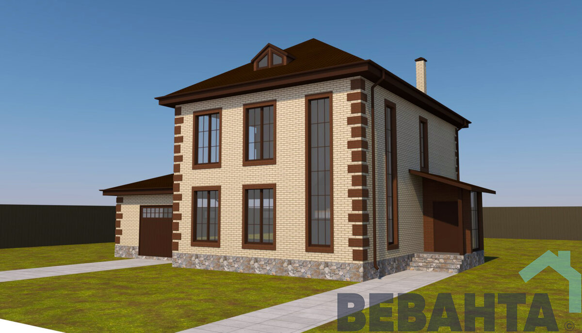 Главный фасад дома "Антей"