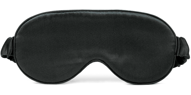 Чёрная шёлковая маска для сна с сайта maski-dlya-sna.vseplan.ru