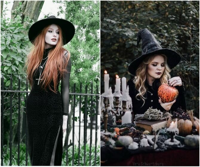 Костюм ведьмы своими руками на Хэллоуин с фото