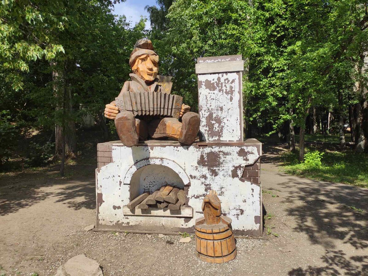 Емеля на печи