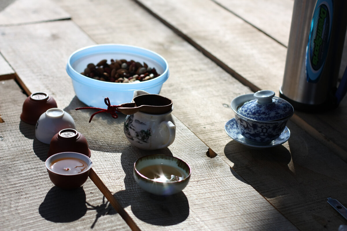 Чай на природе, описать словами сложно 