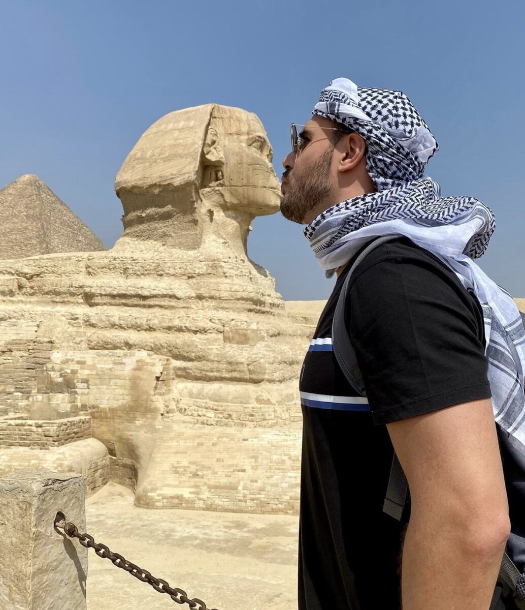 Пример креативного туристического фото в Египте. 