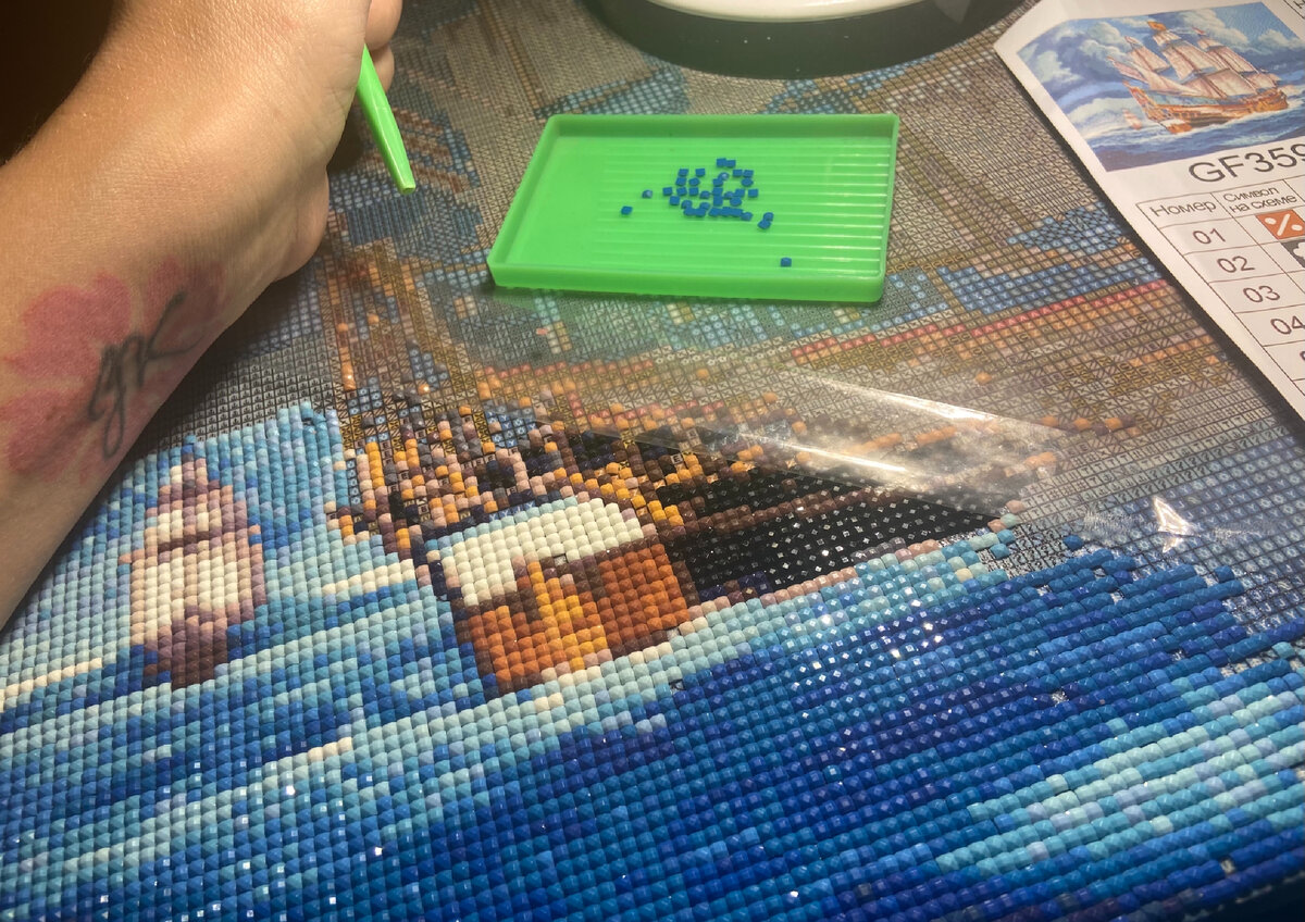 Ночной пазл 🚢  Алмазная мозаика  