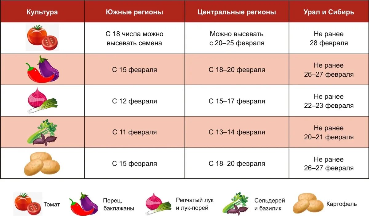 Посевной календарь на апрель года: таблицы и советы по дням