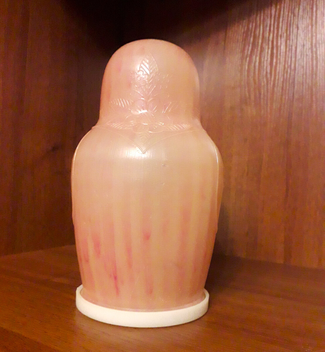 Фото автора. Матрёшка-сумка (спинка). Цвет, конечно, полинял. Говорят, что была малиновой