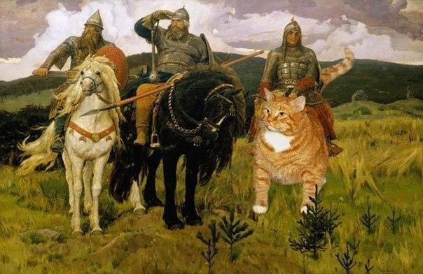 Картинка для привлечения внимания: найди кота.