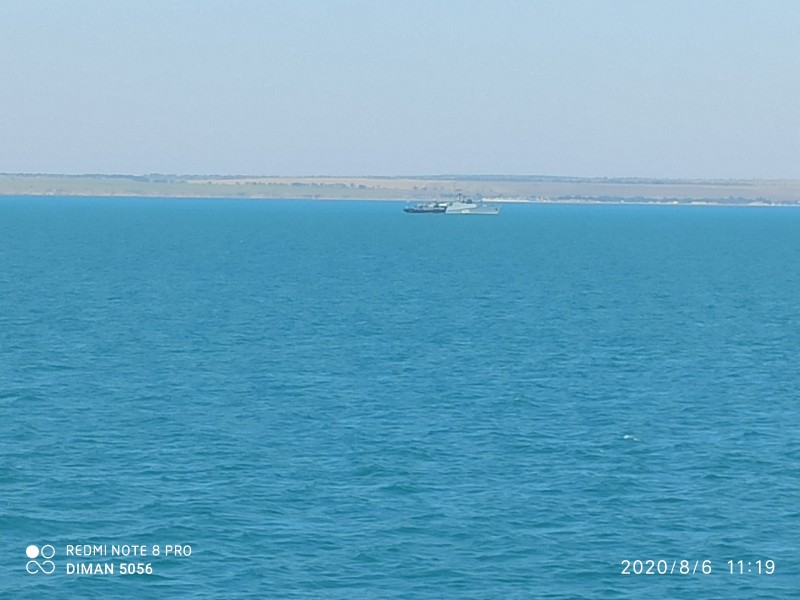 С борта танкера-химовоза "Тэти". Азовское море. 6 августа 2020 г. Фото Дима Солодовников