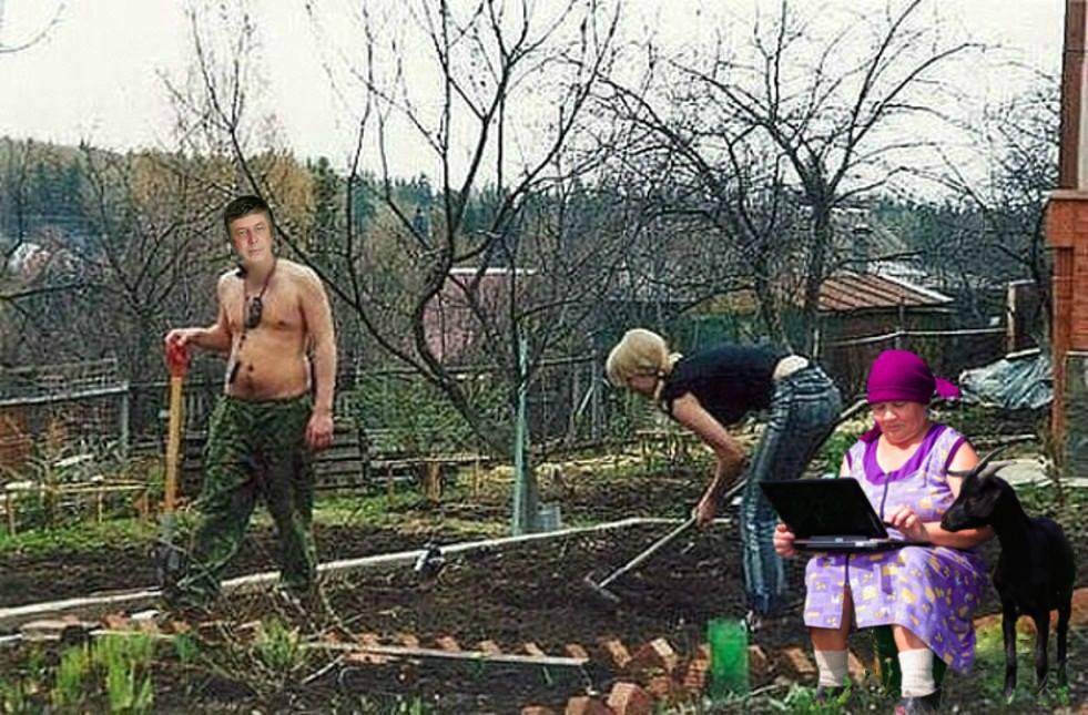 Женщина на грядках смешные картинки