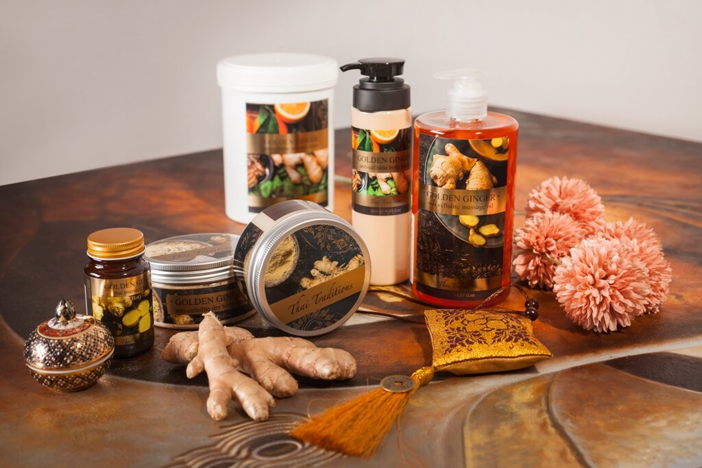 Антицеллюлитная согревающая серия "Золотой Имбирь"