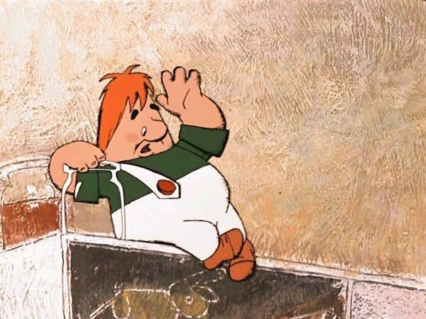 Кадр из мультфильма "Малыш и Карлсон" 