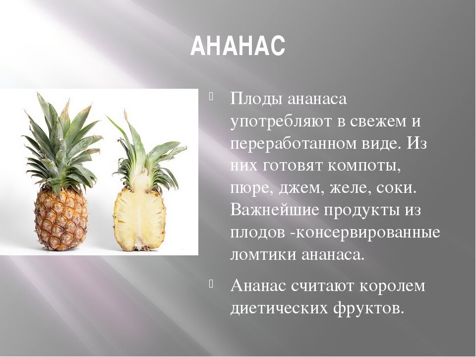 Проект про ананас