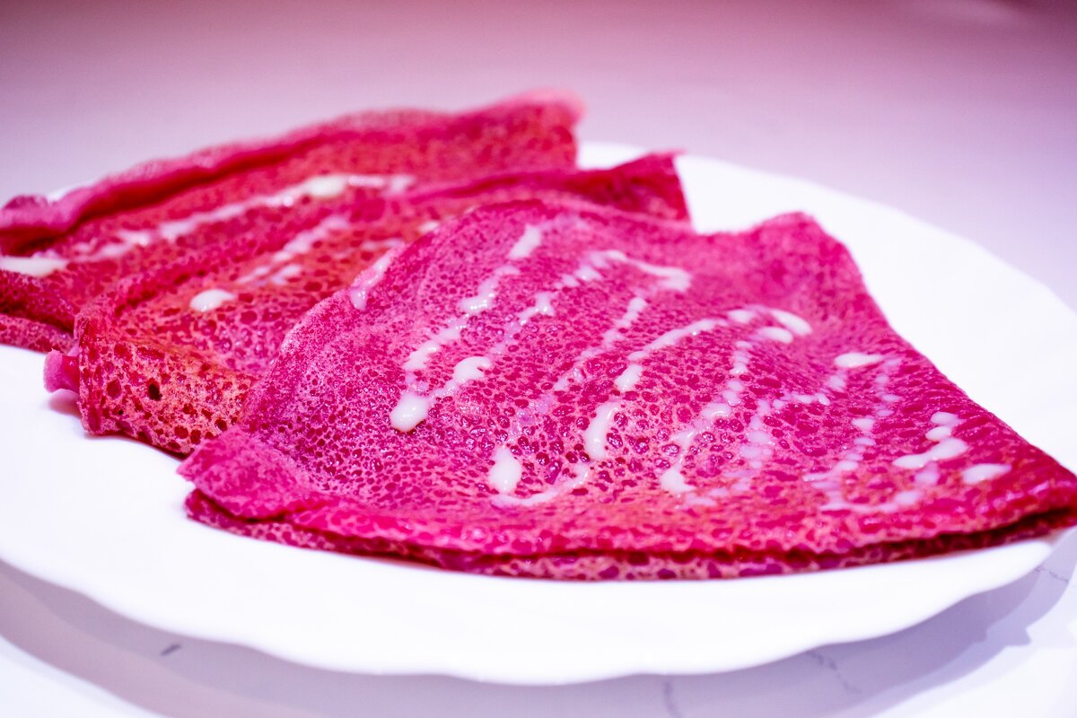 Вот такие яркие блинчики получаются! Фото автора канала.