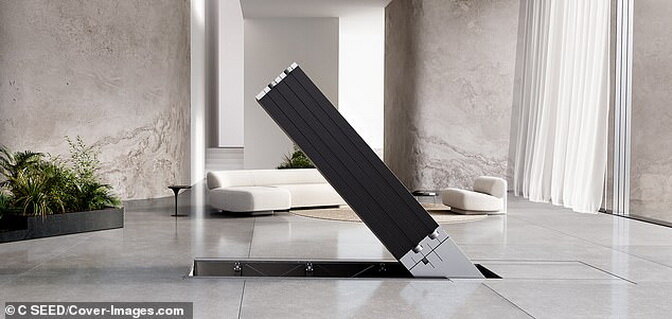 Быстро и бесшумно «чудо» ТВ появляется из пола