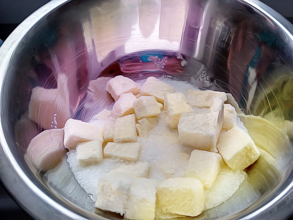 Размягченное масло с сахаром