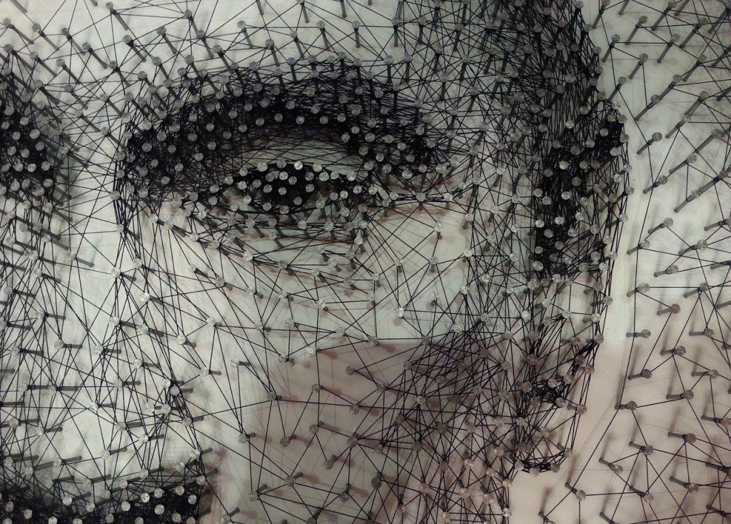 Портрет в технике "Стринг Арт"