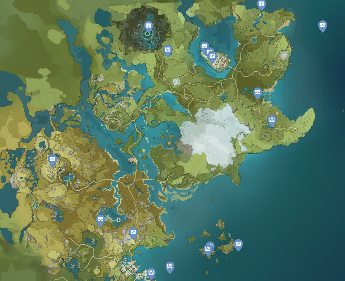 Genshin impact map. Карта Геншин Импакт. Карта усыпальниц глубин Genshin Impact. Геншин хиличурлы. Геншин Импакт усыпальницы глубин