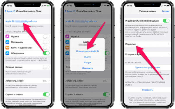 Где посмотреть свои подписки на айфоне