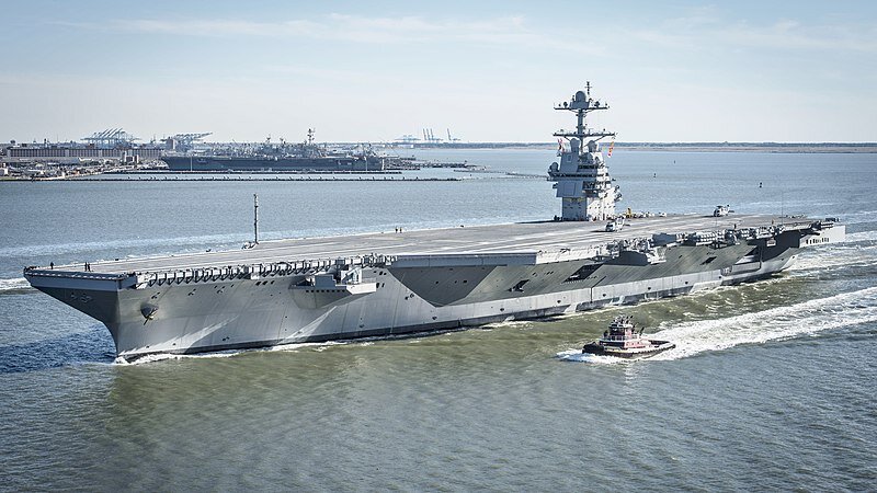 CVN-78 «Джеральд Р. Форд» 2017, выход на испытания
