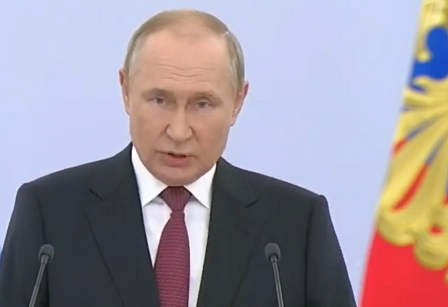 Владимир Путин выступает 30.09.2022, источник: https://www.youtube.com/