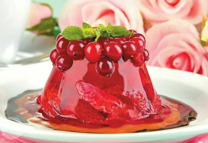 Брусничное желе